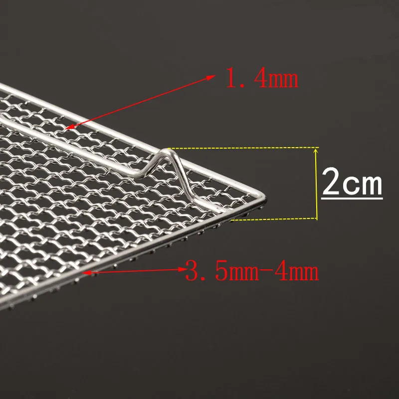Сетка из нержавеющей стали 304 для барбекю сетка прямоугольное выпечки гриля с