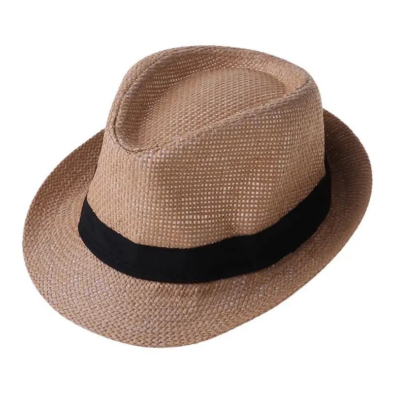 2020 новая детская летняя пляжная соломенная шляпа джаз Панама Трилби фетровая