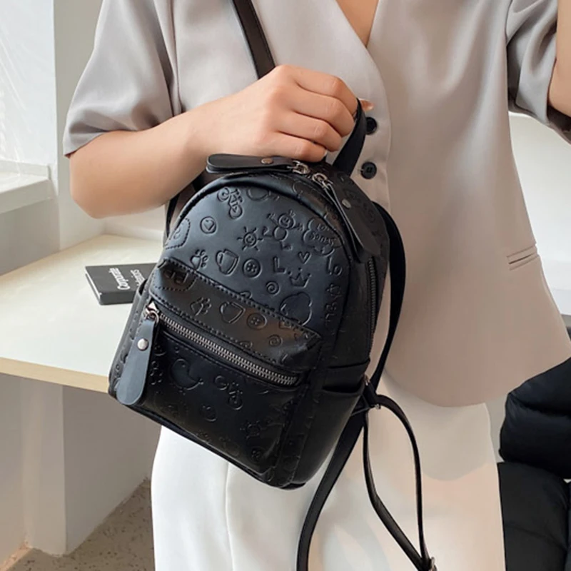 

Модный женский мини-рюкзак, школьные ранцы для девочек-подростков, женский маленький дизайнерский рюкзак на ремне