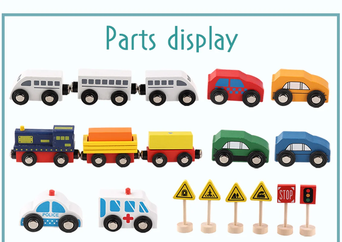 Детские деревянные игрушки для автомобиля 82 шт. костюм интерес культивирование