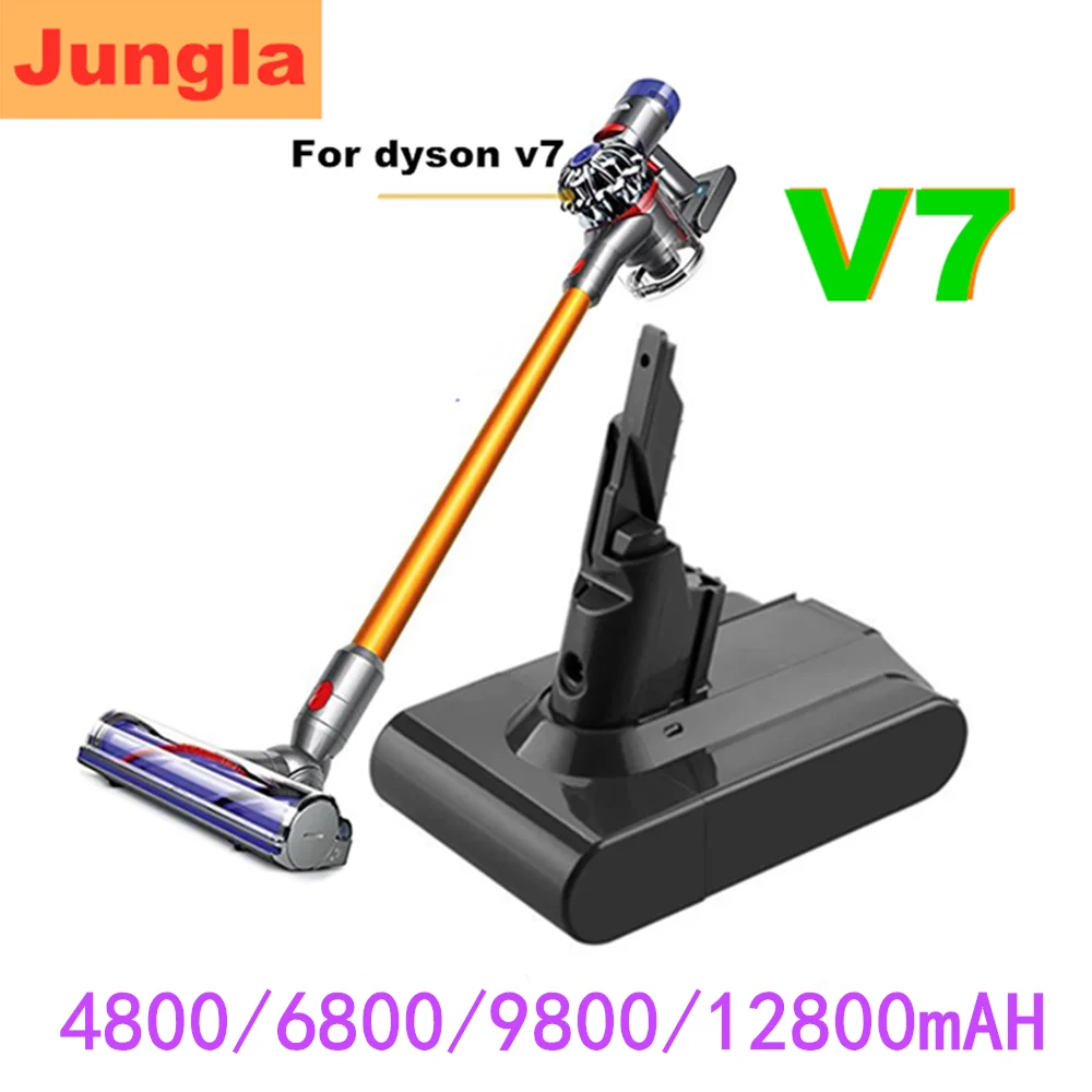 

2021 Original 21.6V 4800/6800/9800/12800mAh Li-ion V7 Batteries for Dyson V7 Vacuum Cleaner Replacement Power Tools Battery