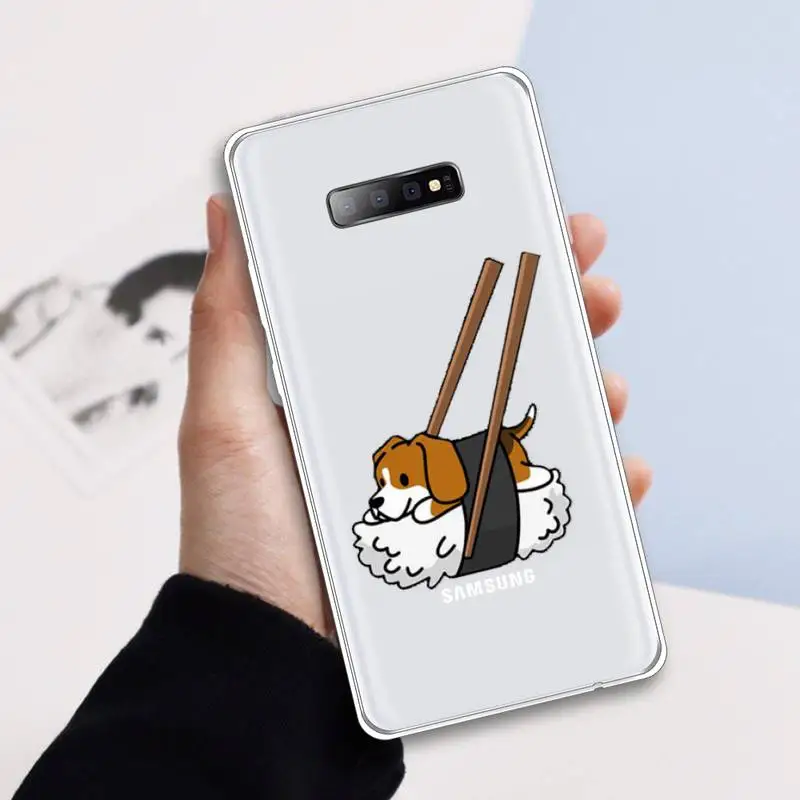

Corgi Funny Cute Dog Phone Case Transparent For Samsung Galaxy A 71 21s S note 8 9 10 plus 20 ultra