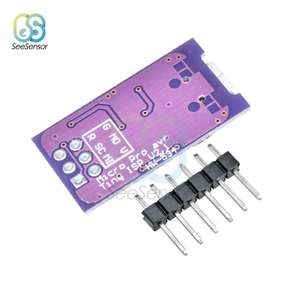5 в Micro USB крошечный модуль программатора AVR ISP ATtiny44 USBTinyISP для микроконтроллера