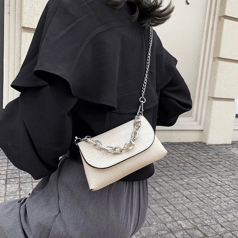 2020 New Fashion Crocodile Pattern Women Shoulder Bags Retro PU Leather Ladies Small Messenger Handbag Purse and Handbags |
