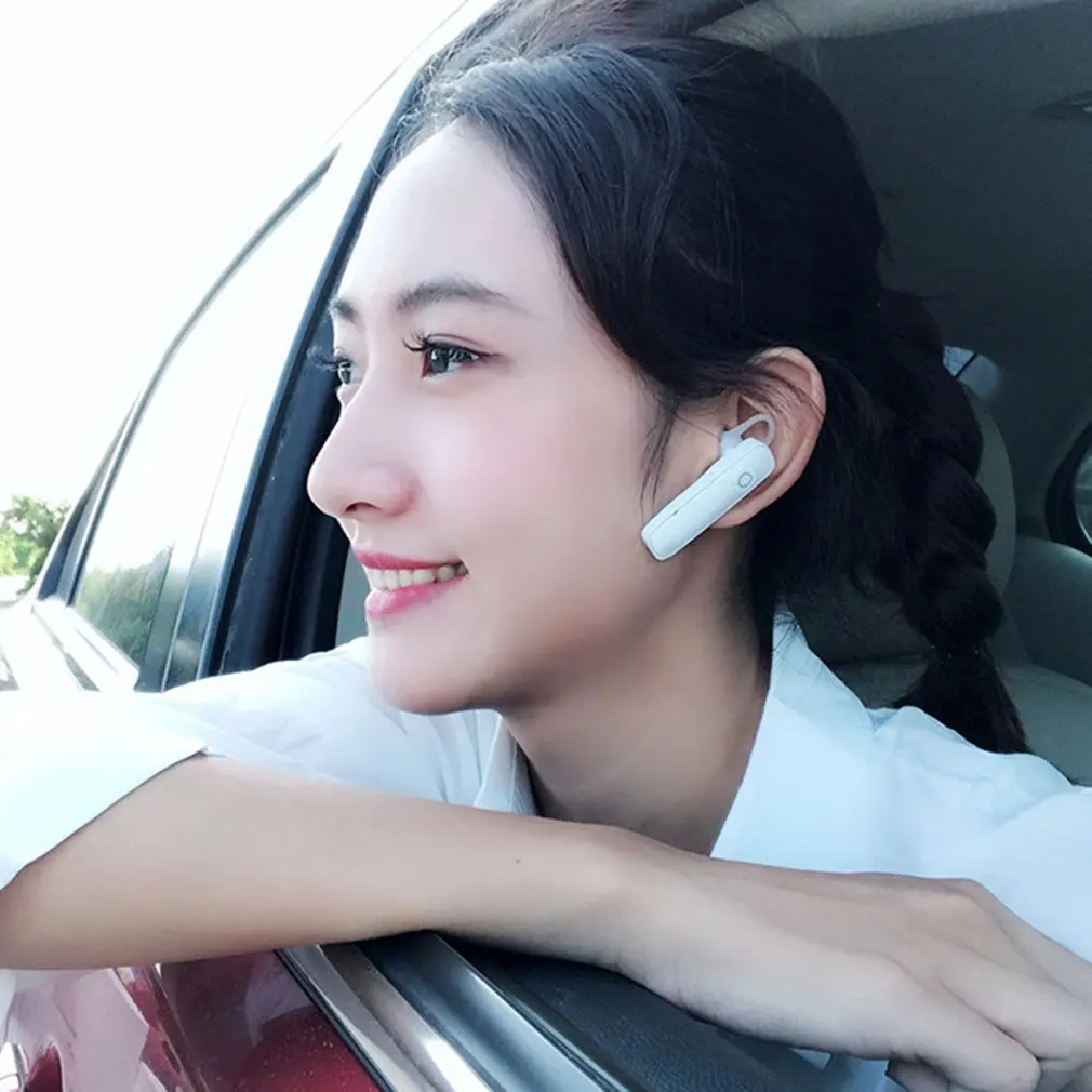 

Wireless Earphone Bluetooth-compatible In-ear Single Headphone Hands-free w/Mic for Smart Phone for Driving Business Call Earbud