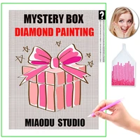 mystery box diamond painting embroidery surprise blind box random theme full drill mosaic cross stitch home decor xmas gifts