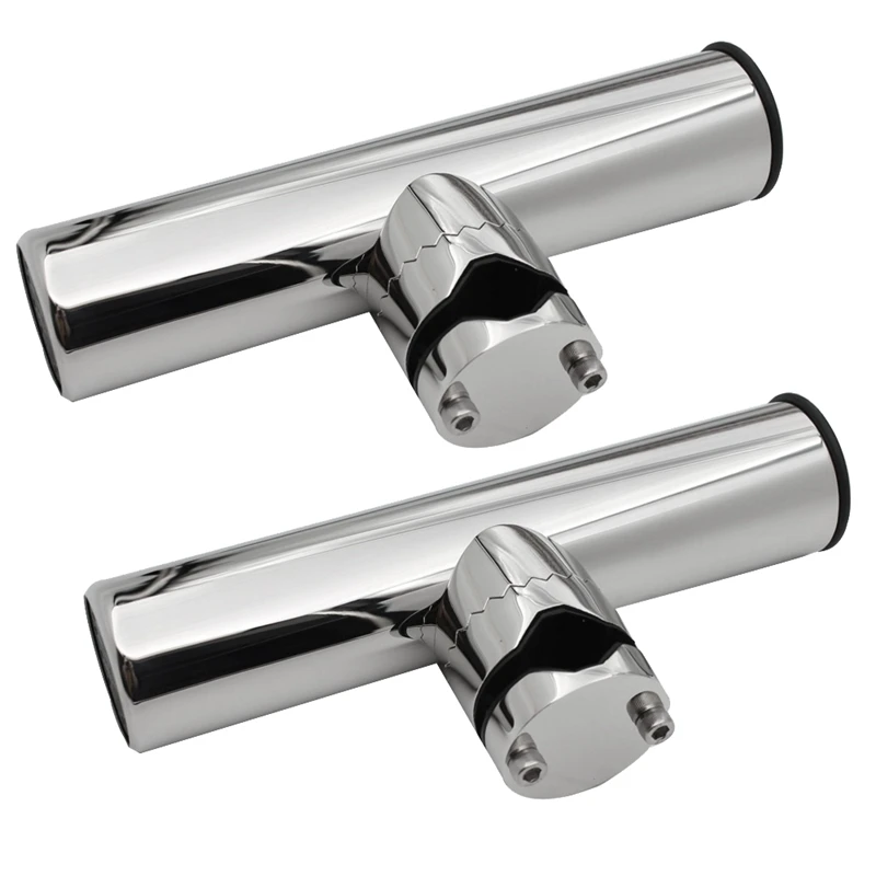

Stainless Steel Fishing Rod Holder Mirror Polish Marine Adjustable Fishing Rod Holder Boat Hardware For 19-25Mm Rails