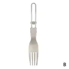 Ложка-Вилка Складная из чистого титана, 1 шт.