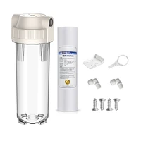 10 pet filter bottle water purifier bottle water dispenser 14 interface with 10 inch sediment water filter core pp cotton