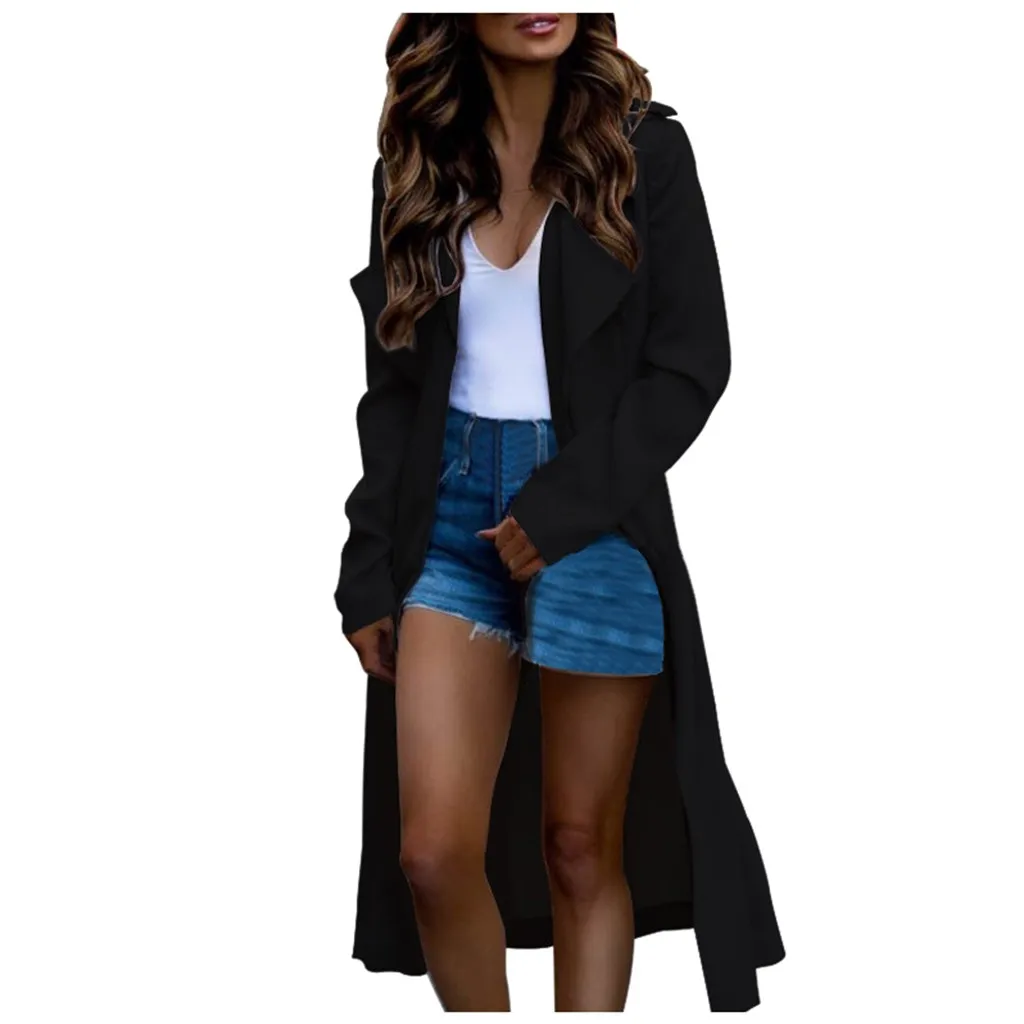 Женское Свободное пальто с длинным рукавом abrigos mujer invierno повседневное отложным