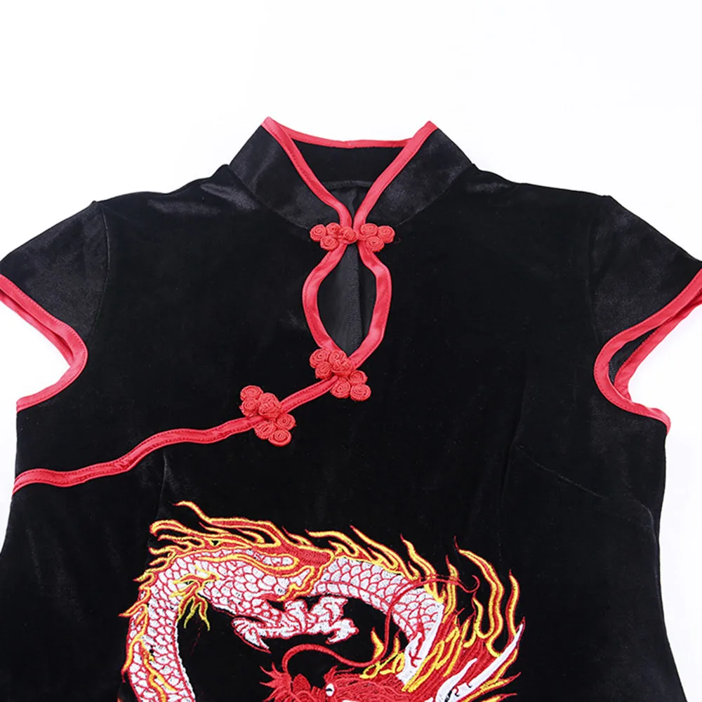 Rosetic женское платье в стиле ретро кантри сексуальное с разрезом Cheongsam татуировкой