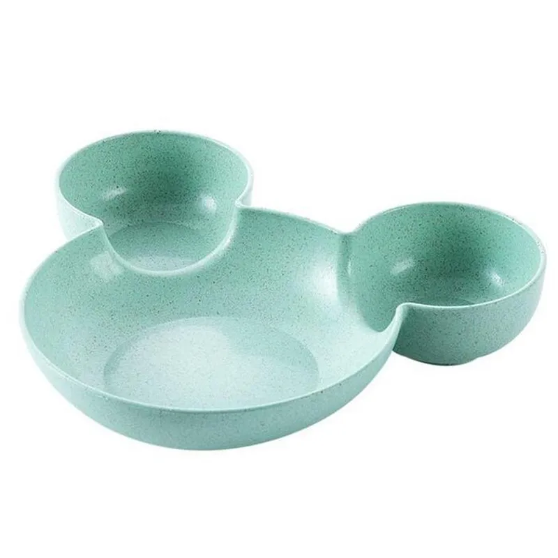 Мультяшная посуда детская тарелка миска для кормления ребенка детское блюдо с