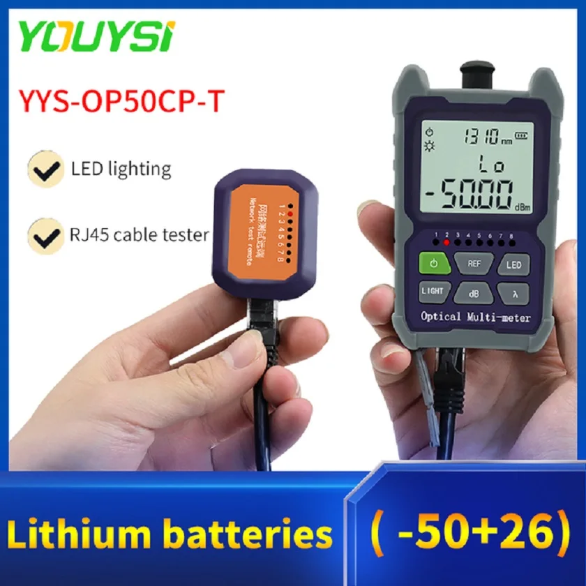 

FTTH Mini Optical Power Meter YYS-OP50A OPM Fiber Optical Cable Tester SC/FC/ST Universal interface Connector