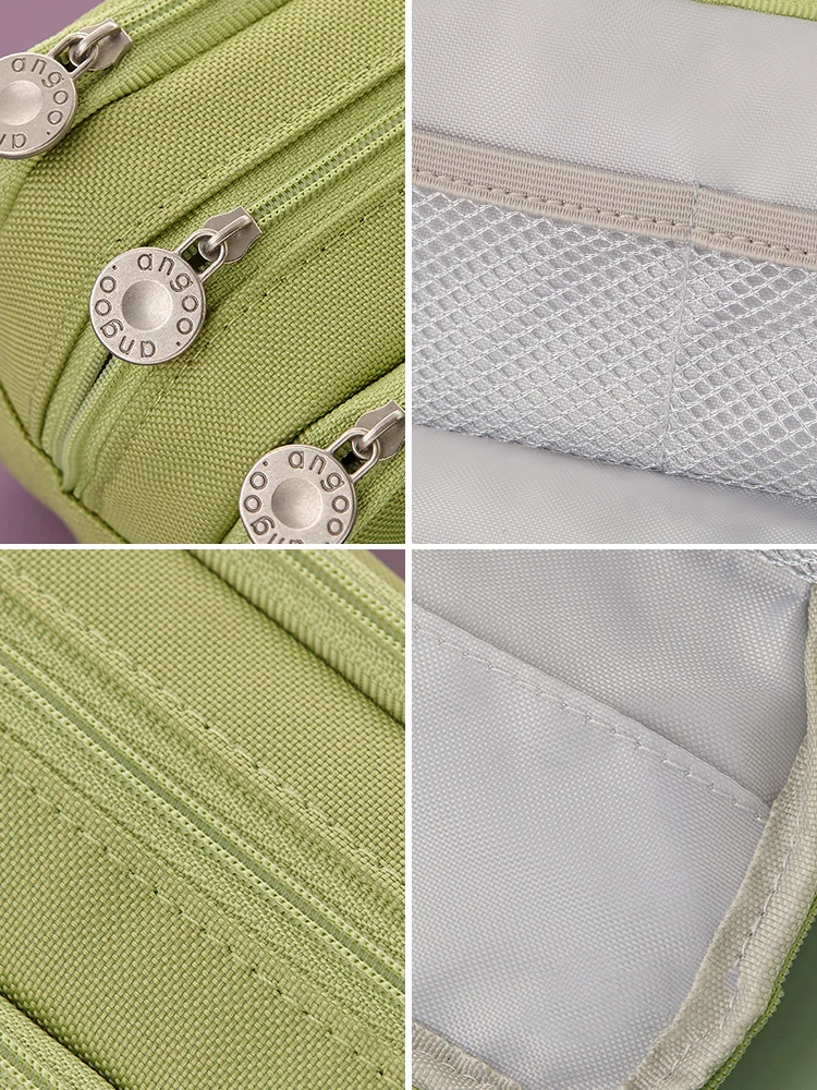 Чехол для карандашей черный пенал школьные принадлежности вместительный чехол