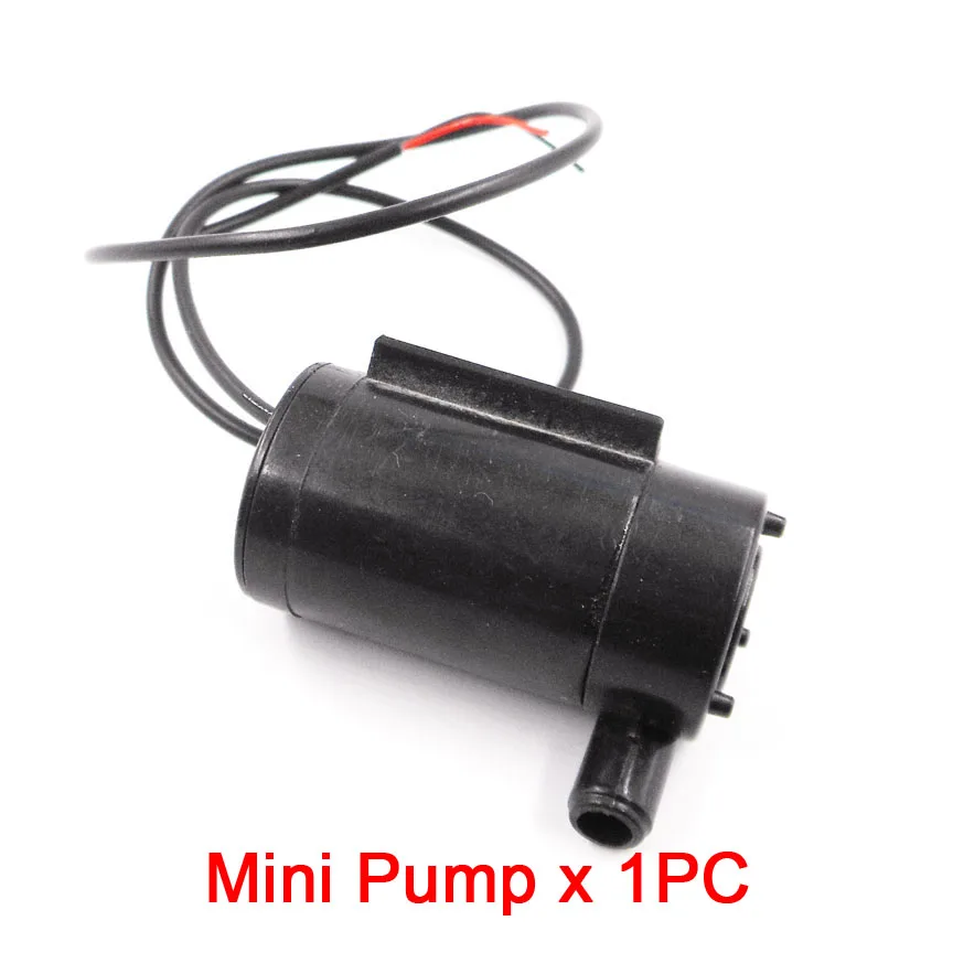 Черный микро погружной насос двигатель постоянного тока 3 в 4 5 6 маленький водяной