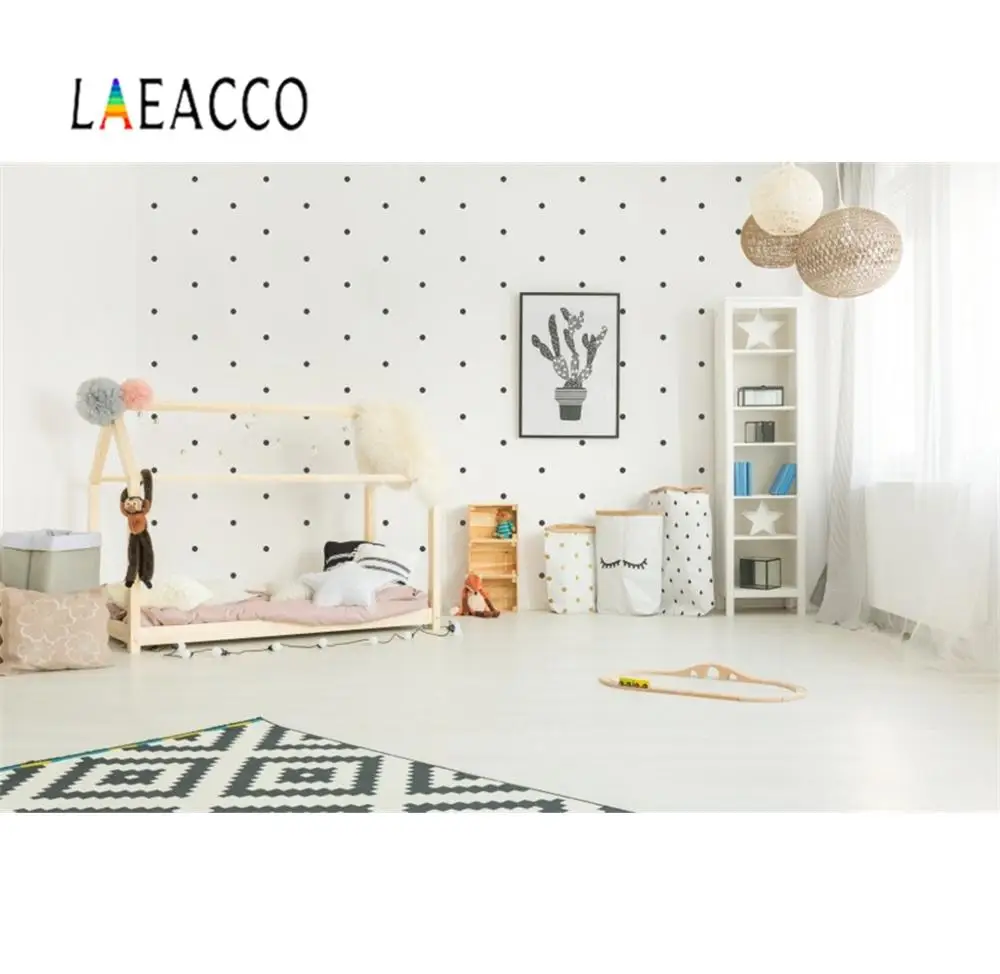 Фотофон Laeacco Boudoir для детской кроватки шары подарок игрушка кукла стена ребенок