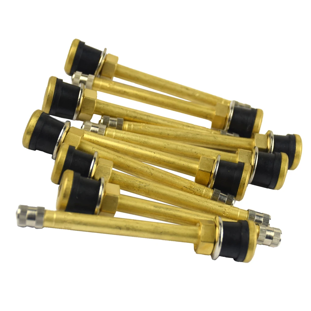 

10pcs/pack TR572 103mm Auto Car Truck Motorcycle Wheel Tire Valve Stem Brass Extension Caps Straight Extender