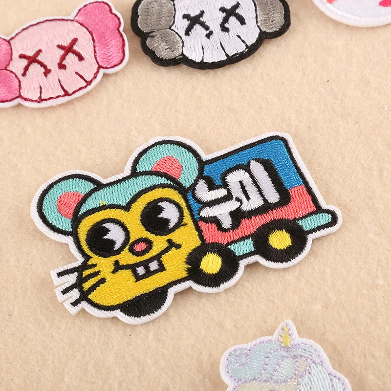 Нашивка HEY Мультяшные нашивки вышивка полоса на одежде стильная наклейка с