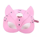 Эротическая женская сексуальная маска, полумаска лисы для косплея, кожаная маска для Хэллоуина, маска для вечевечерние, маскарадные маски в стиле панк, воротник