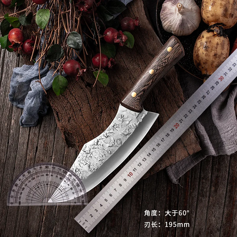 

Forging Hide Skinning Knife Slaughter Pig, Cattle, Sheep and Fish Knife Stainless Manganese Steel Meat Cutting Pick Bones