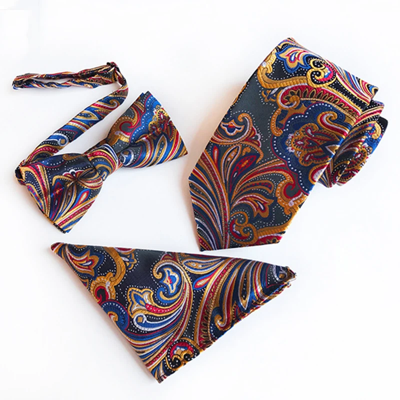 Модный Шелковый бабочка 8 см Карманный платок набор галстуков красная синяя