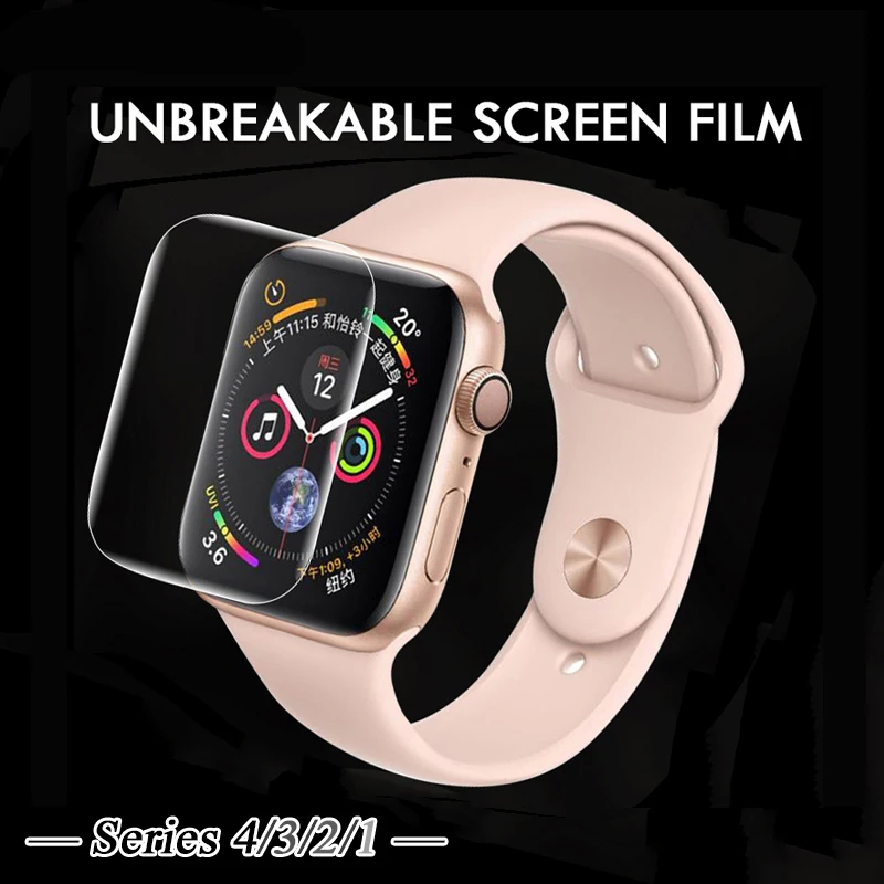 9D УФ жидкое закаленное стекло для apple Watch серии 4 3 2 1 полное покрытие защита экрана