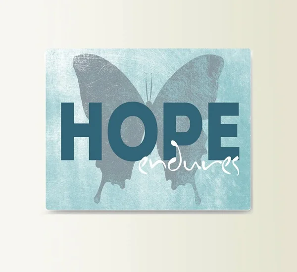 

Hope Endures - Art Wall Plaque Metal Tin Sign