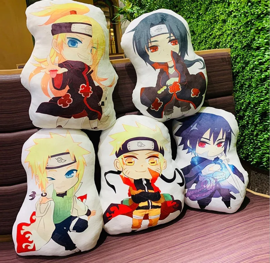 

Подушка для дивана особой формы из аниме Shippuden, подушка для дивана, Sasuke Akatsuki Itachi Deidara манга, двухсторонняя набивная плюшевая кукла, игрушки