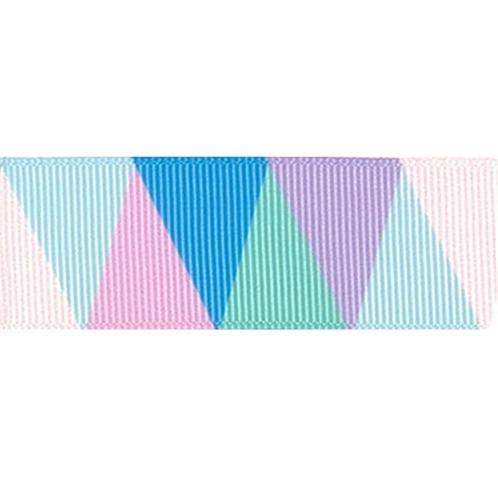 Лента для волос с геометрическим узором 25 мм 5 ярдов декоративно-упаковочная