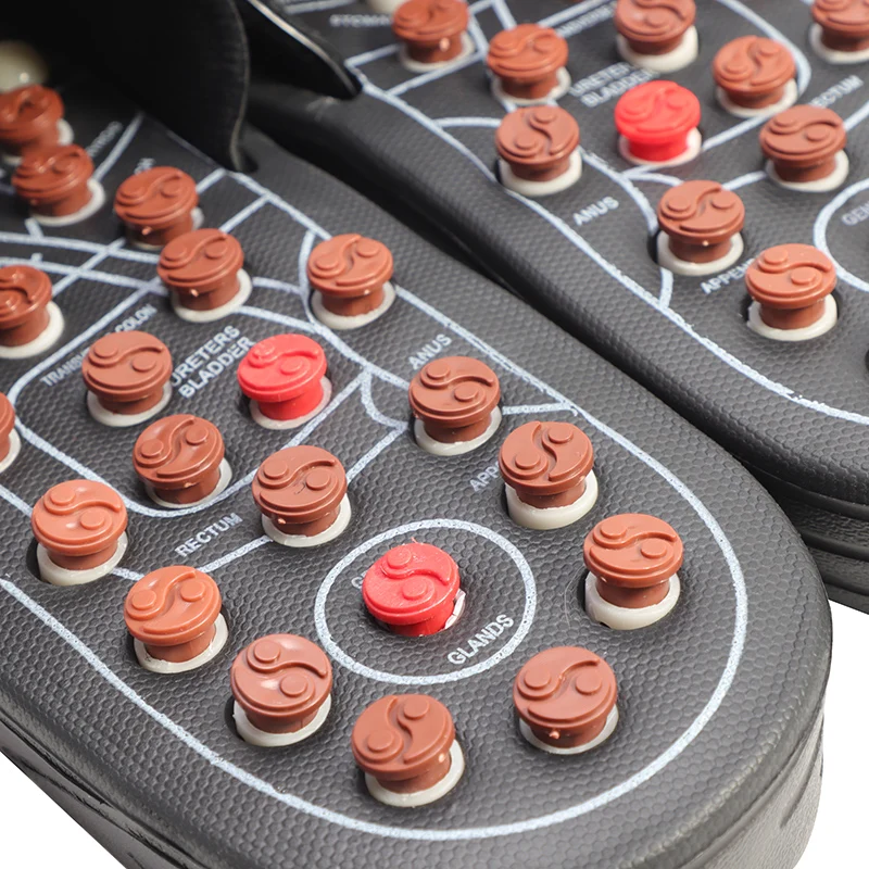 Массаж ног шлёпанцы для женщин иглоукалывание терапия Массажная обувь