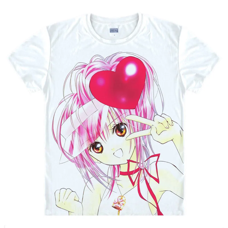 Shugo Chara Hinamori Аму Футболка с принтом Mashiro Rima косплей женские топы футболки модные