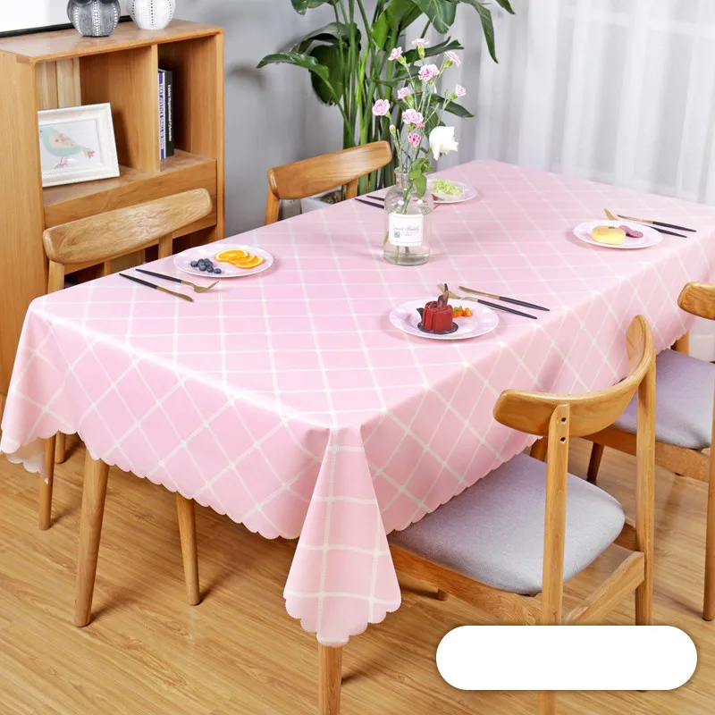 Скатерть из ПВХ водостойкая маслостойкая прямоугольная в клетку | Дом и сад