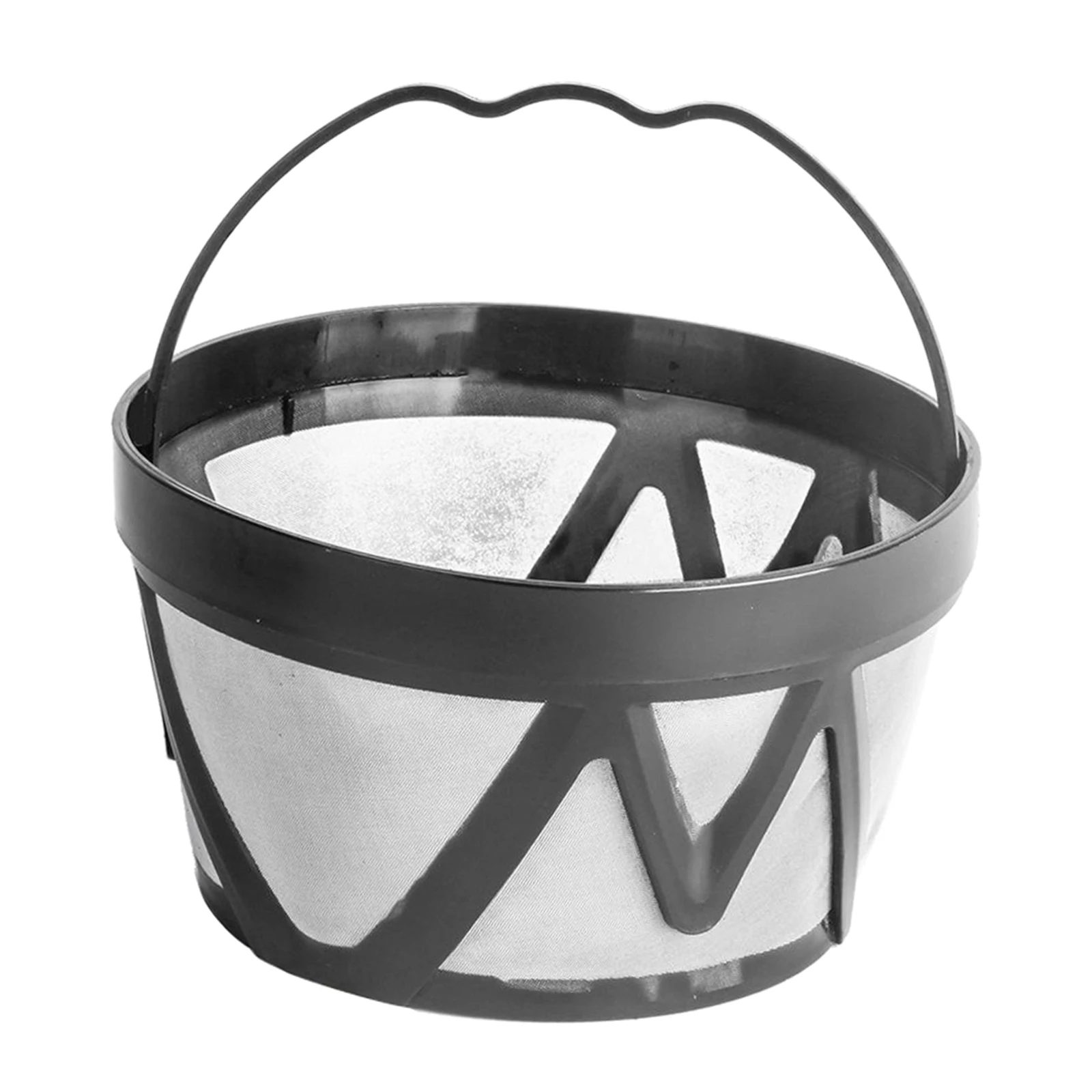 

Coffee Filter Mesh Stainless Steel Coffee Filter Permanent Basket Style Reusable 8-12 Cup Coffee Filter