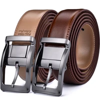 mens reversible classic dress belt leather rotating buckle two in one by beltox fine