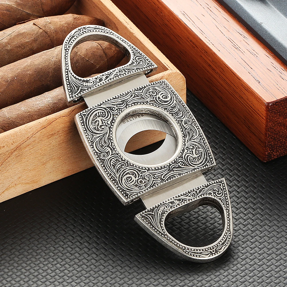 

Galiner Cigar Cutter Guillotine Sharp Stainless Steel Blade Knife Cigar Scissors Portable Travel Cutting Cigar Accessories