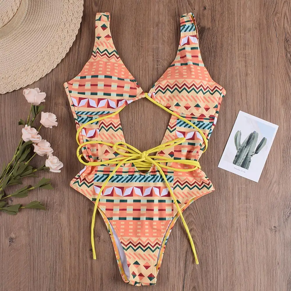 

Women's Swimming Suit Bohemian Floral Print Bikinis Swimwear Women Bikini 2019 Sexy Swimsuit Summer Beachwear Biquine For Ladies