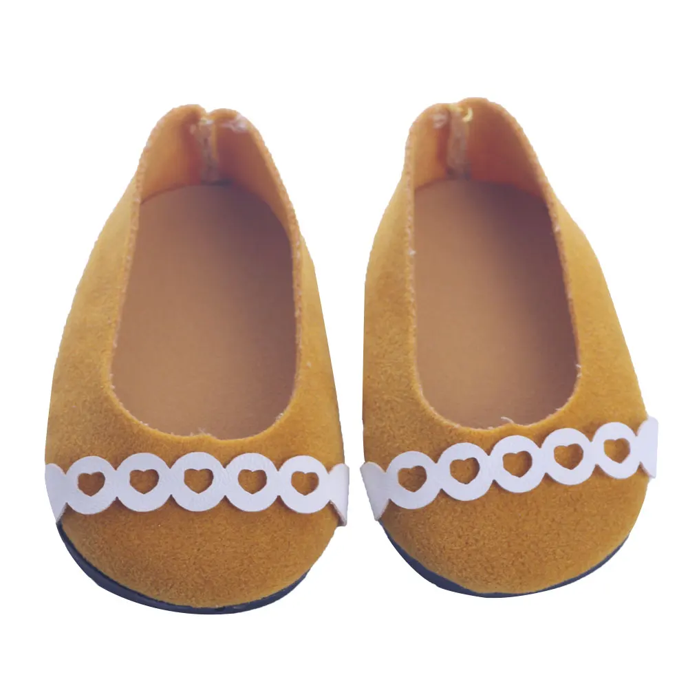 Doll Fashion Yellow Shoes Series Flat Suitable 18 Inch American Baby And 43cm New Dolls Our Generations Gifts For Girl | Игрушки и хобби