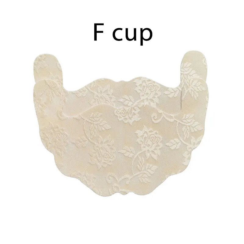 F nude 1pair 1 пара, для женщин, u-образная клейкая, одноразовая, для груди, лепестки, приподнимаются, лента, кружево, покрытие для сосков, бюстгальтер, прокладка, невидимая, подушка для груди - Цвет: F nude 1pair