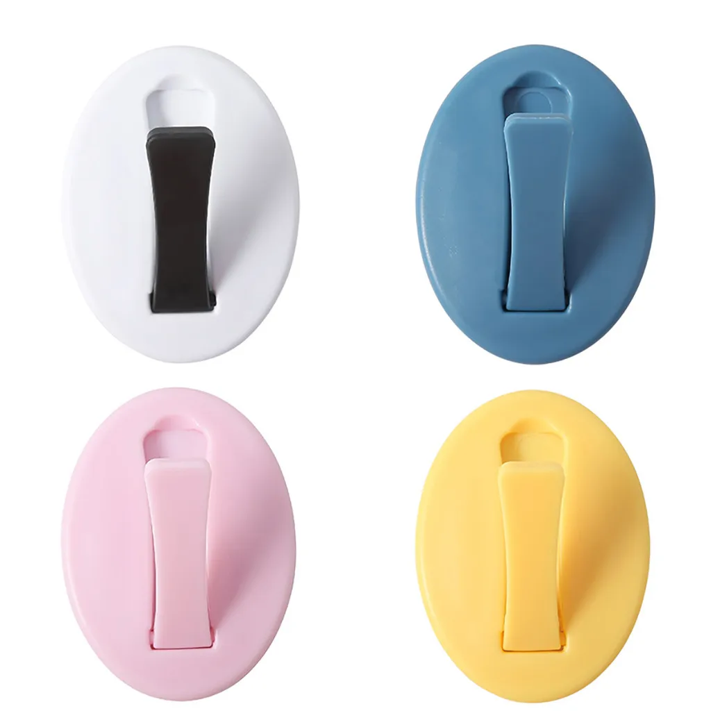 Крепкая прозрачная настенная вешалка на присоске без пробивания отверстий для