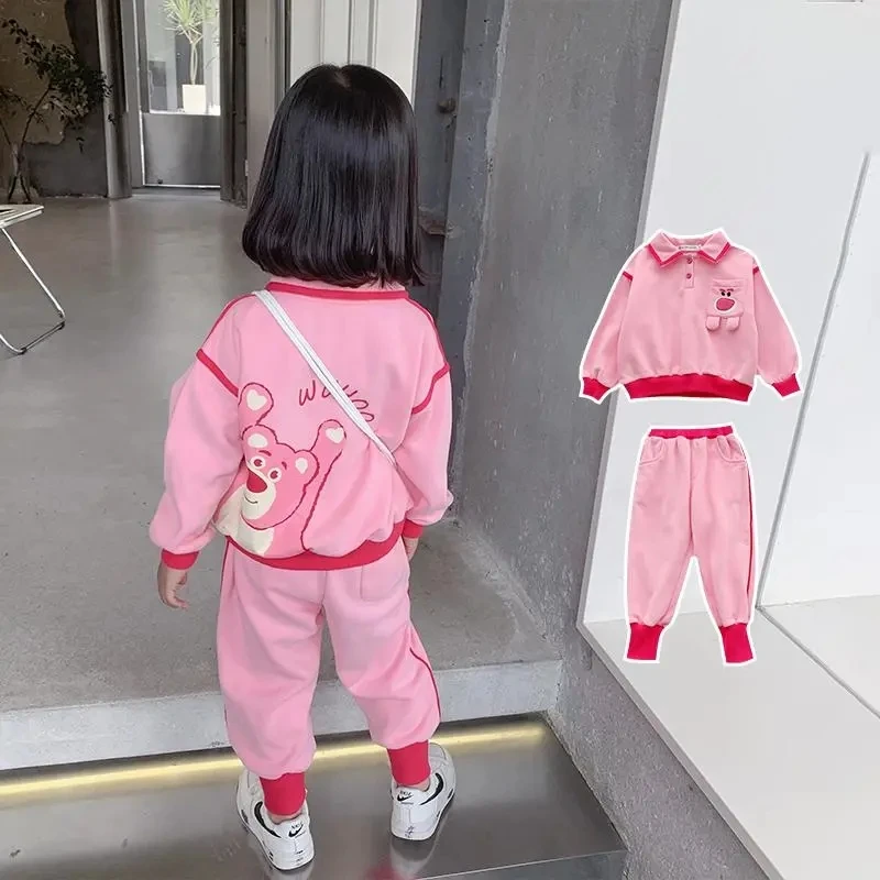 

Girls Clothes Set New Spring and Autumn Clothes Children's Sweater Pants 2-piece Suits For Girls Baby Sports Suits