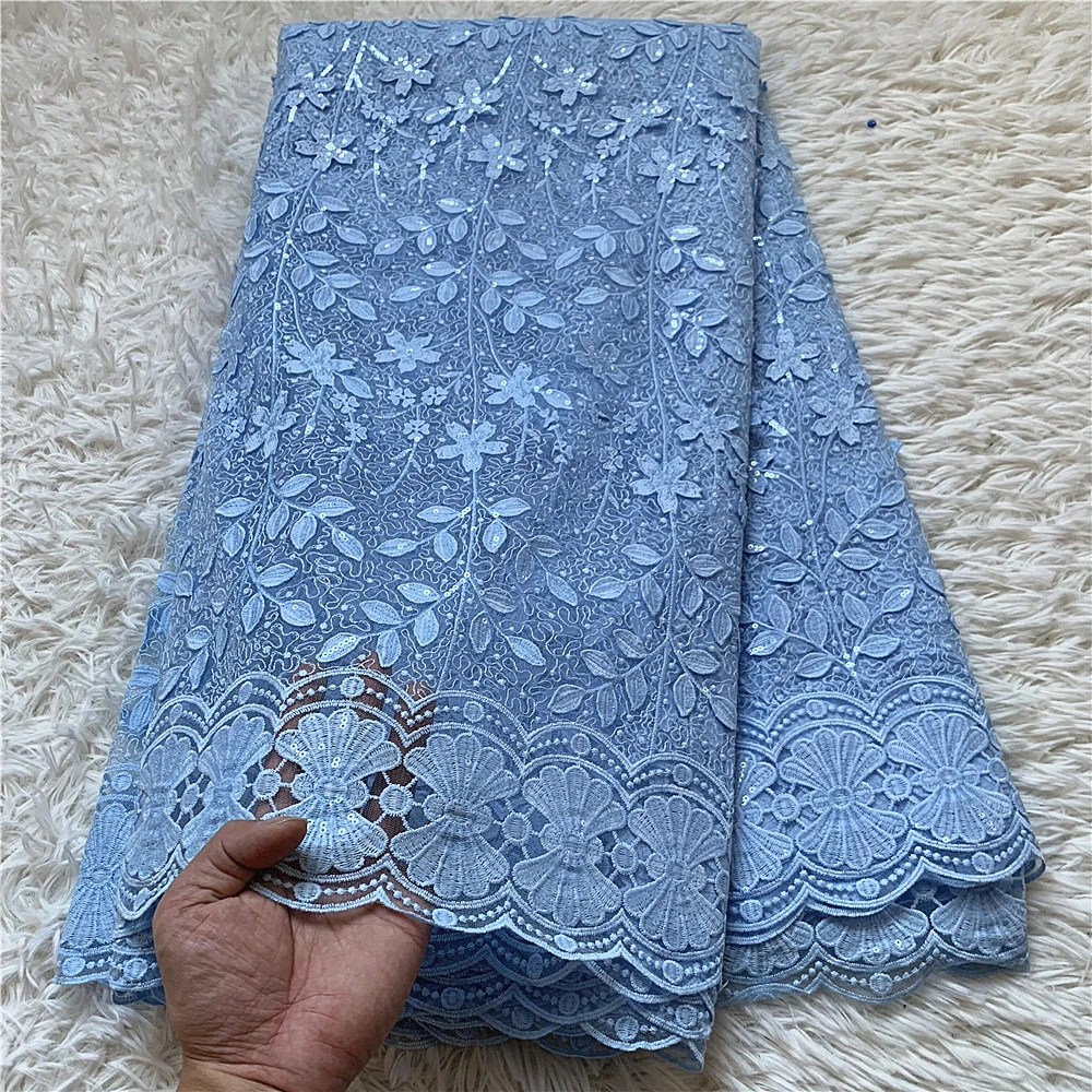 

high quality Embroidered African Guipure Lace Fabric Cheaper lace cord lace french tulle net lace for wedding dress jl090