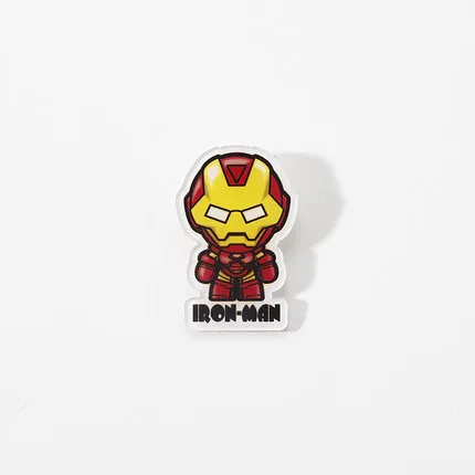 Мстители DC герой брошка мультфильм симпатичный значок Супермен Человек-паук Железный человек Бэтмен Халк булавка сумка аксессуары для женщин - Окраска металла: 3