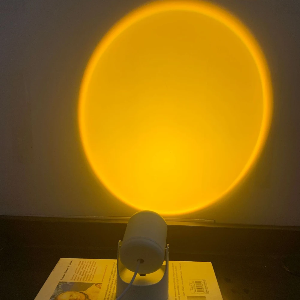 

LED Night Light Usb Button Bar Desk Home Art Decor Bedroom Lighting Coffee Accessories Atmosphere Wall Rainbow Projection Lamp