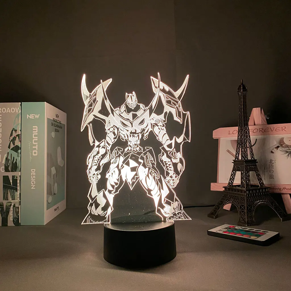 

LED Night Light Anime Gurren Lagann Robot Led Night Light for Bedroom Decor Birthday Gift 3D Touch Sensor Nightlight