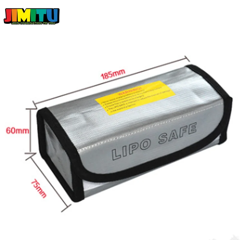 JIMITU Серебряное Стекло огнеупорный 18 5*7 5*6 см RC LiPo защитный мешок для батареи