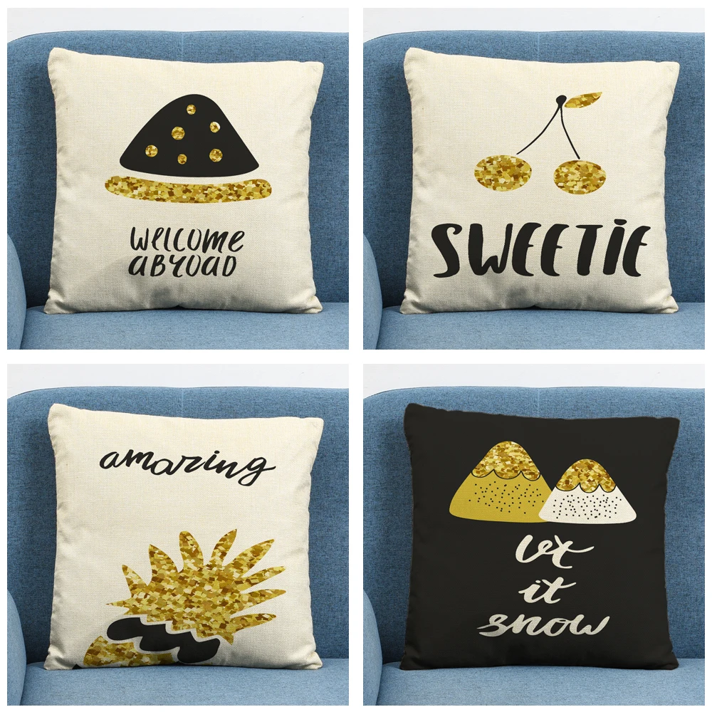 

Nordic Sketch Geometry Linen Cushion Cover Pillow Case for Home Sofa Car Decor Pillowcase Nordic Sketch Geometry 45X45cm