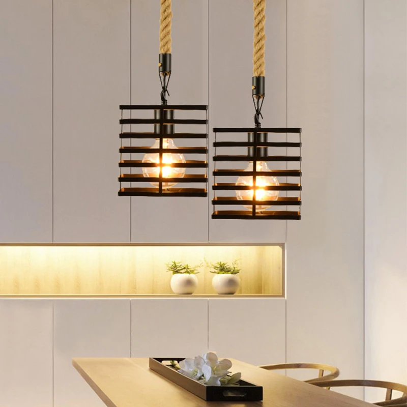 Потолочная люстра в стиле индастриал домашний декоративный светильник лофт для