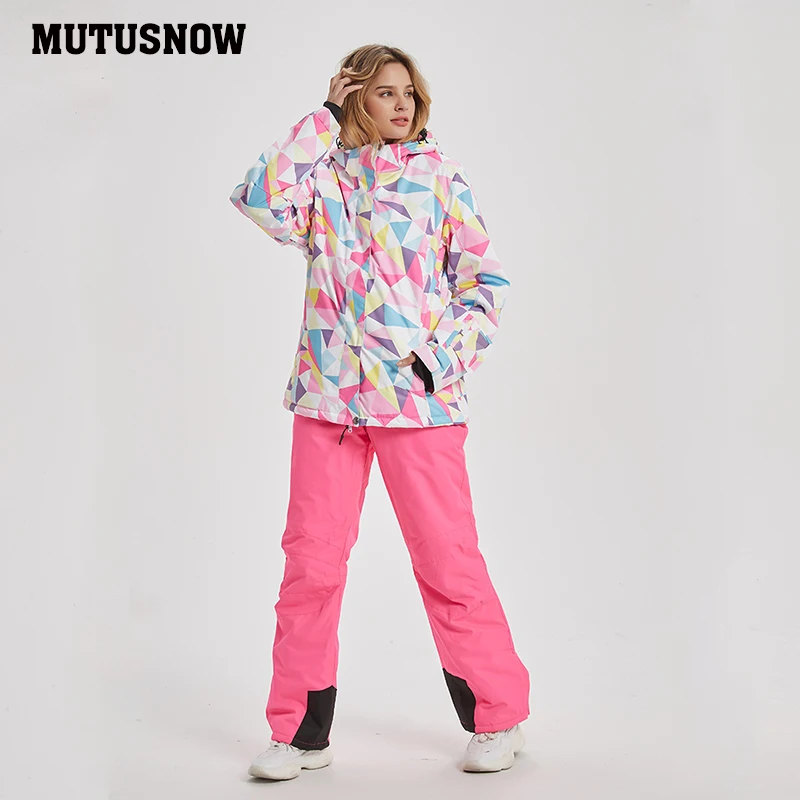 Новинка 2020 Высококачественная зимняя куртка для сноуборда женский лыжный костюм