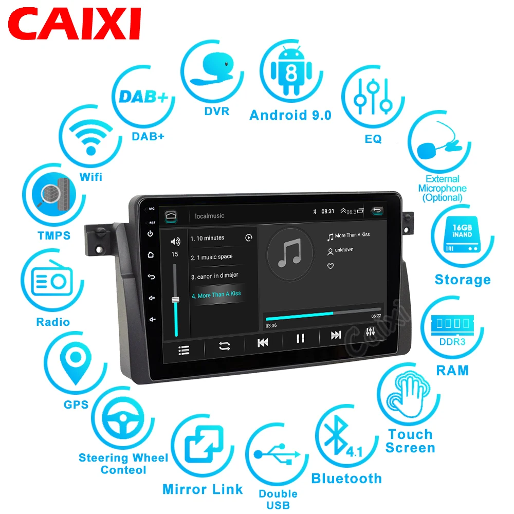 Автомобильная Мультимедийная система CAIXI автомагнитола на Android 9 0 с Rds