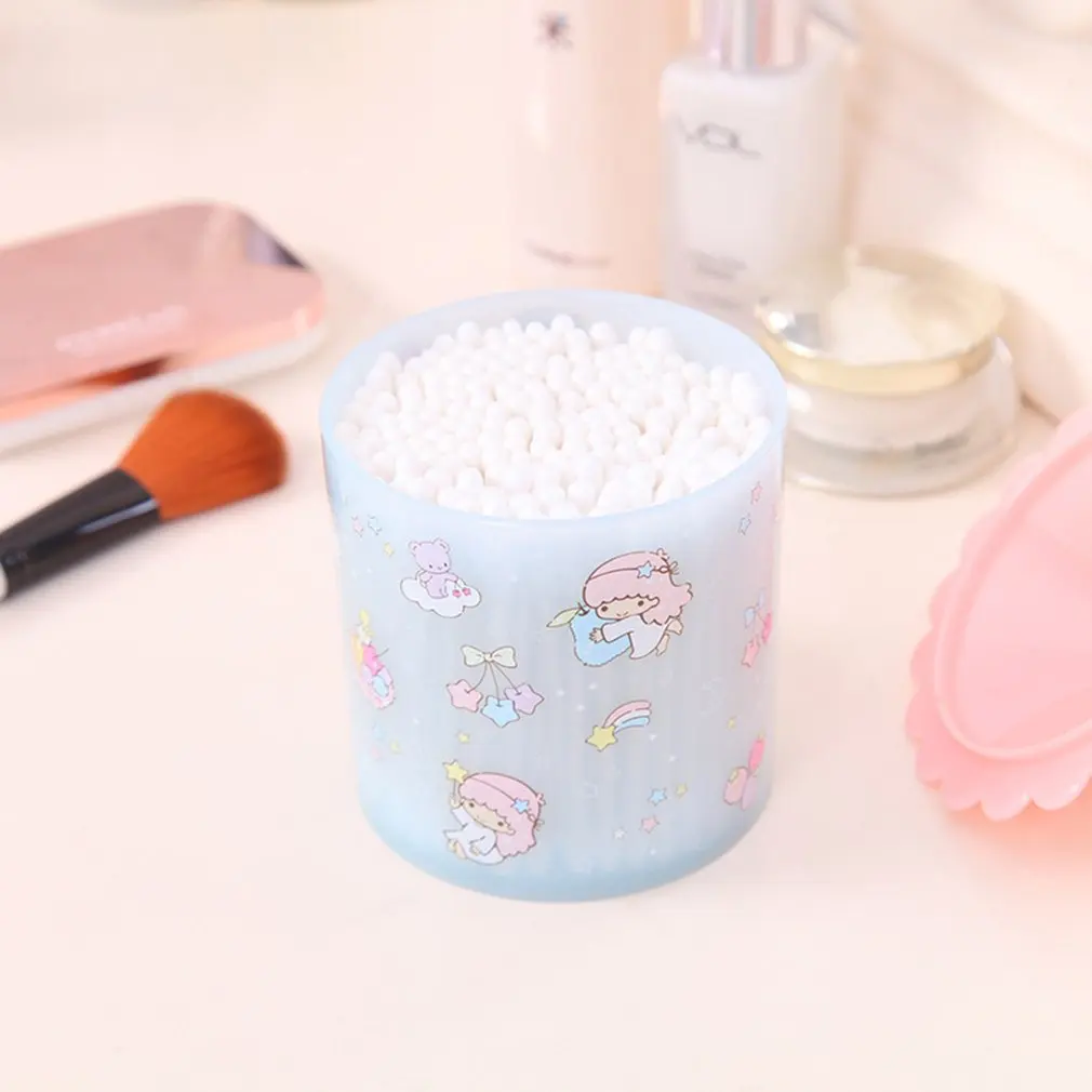 Креативная коробка для хранения мультфильм зубочистка портативный хлопок банка